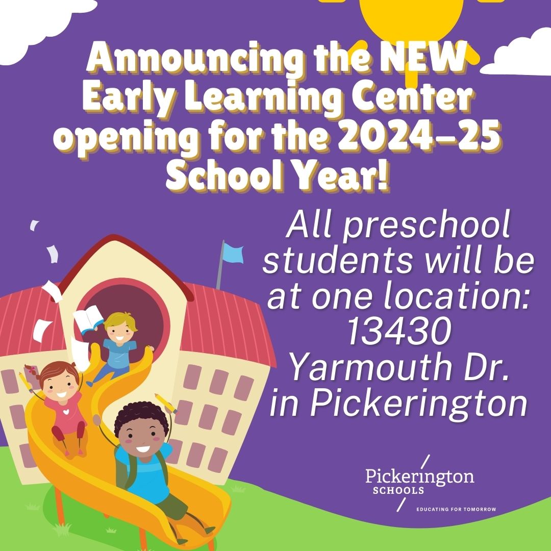 Early Learning Center To Open for 2024-25 SY
